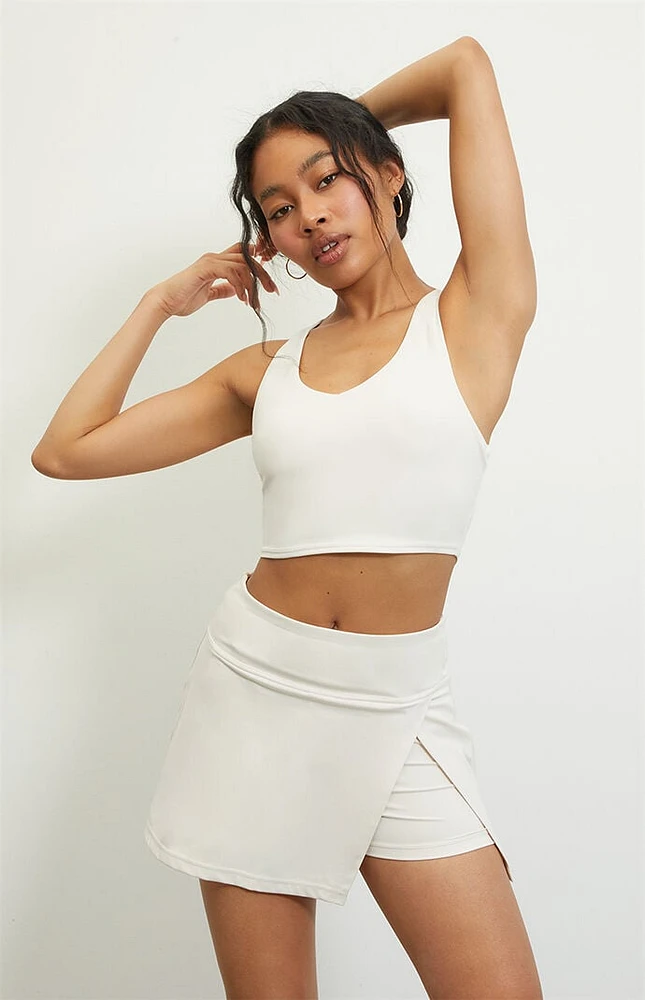 PAC 1980 Active Ivory Motion V-Neck Sports Bra