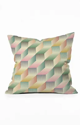 3D Multicolor Outdoor Throw Pillow