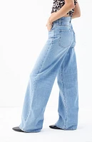 PacSun Jessie Medium Indigo High Waisted Baggy Jeans