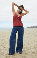 John Galt Red Plaid Edith Tank Top