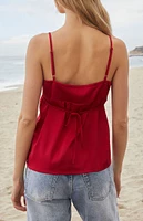 John Galt Red Edith Tank Top