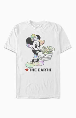 Mickey Mouse Heart Earth T-Shirt