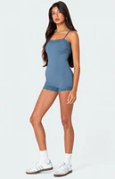Edikted Mandi Lace Trim Romper