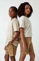 Pacsun Kids Corduroy Printed Volley Shorts