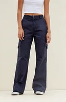 PacSun Navy Fold-Over Waist Utility Cargo Pants