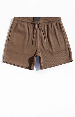 PacSun Brown Ribbed Shorts