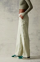 PacSun Green Low Rise Cargo Puddle Pants