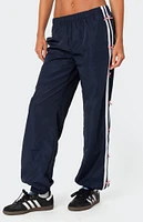 Edikted Bow Stripe Nylon Track Pants