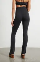 WEWOREWHAT Ribbed Flare Pants