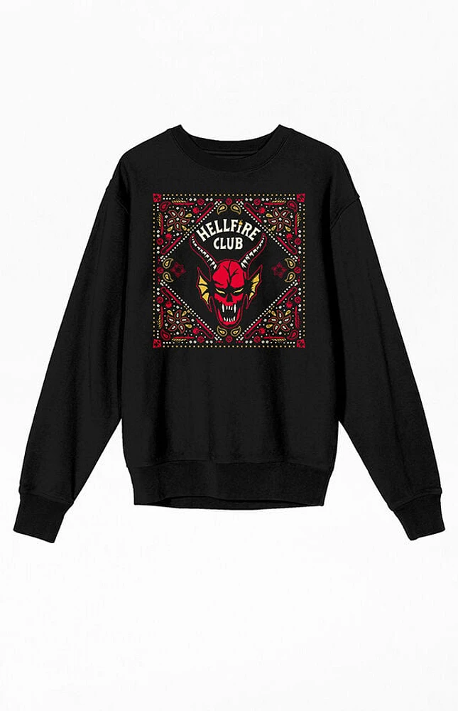 Stranger Things Hellfire Club Logo Crew Neck Sweatshirt