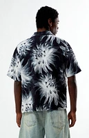 PacSun Textured Floral Camp Shirt