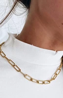 Ellie Vail Carla Paper Clip Chain Necklace