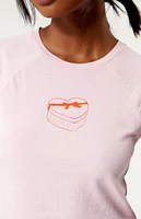 Golden Hour Heart Box Cropped T-Shirt