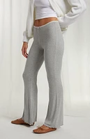 Beverly and Beck Rosette Knit Flare Pants