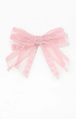 LA Hearts Ellie Lace Bow Hair Clip