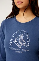 Golden Hour New York Ice Skating Long Sleeve T-Shirt