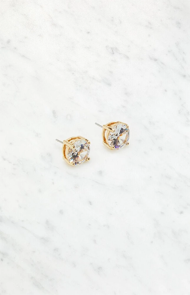 LA Hearts Rhinestone Stud Earrings