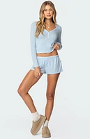 Edikted Keely Pointelle Shorts