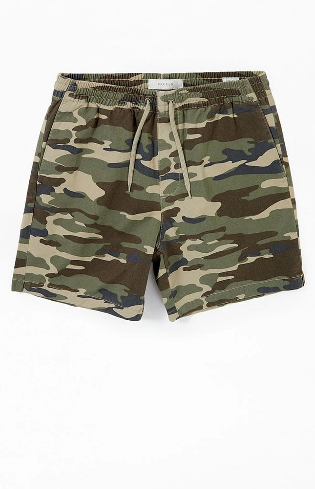 PacSun Eco Camouflage Twill Volley Shorts