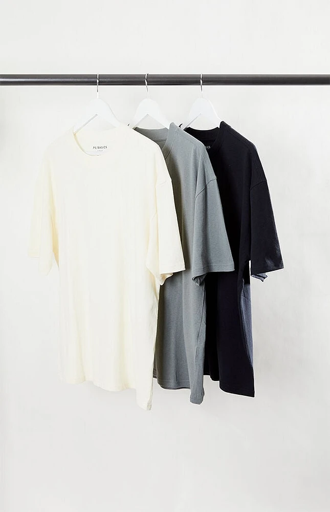 PS Basics 3 Pack Basic Oversized T-Shirts