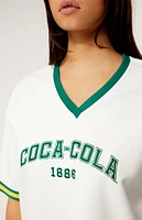 Coca-Cola By PacSun Track V-Neck T-Shirt