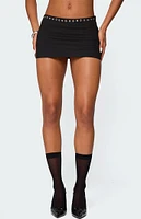 Edikted Jaxie Grommet Mini Skort