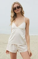 John Galt Cream Edith Tank Top