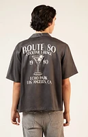 PacSun Route 80 Oversized Camp Shirt