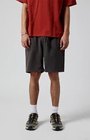 PacSun Charcoal Fleece Volley Shorts