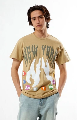 Pacsun New York Puff Graphic T-Shirt