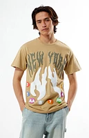 Pacsun New York Puff Graphic T-Shirt
