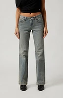 Pacsun Jade Low Rise Bootcut Jeans Light Indigo Tinted