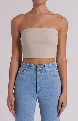 ABRAND Heather Ribbed Tube Top