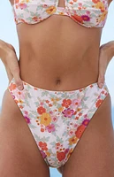 Loverbird Floral Anya High Waisted Bikini Bottom