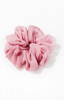 LA Hearts Pink Jumbo Chiffon Hair Scrunchie