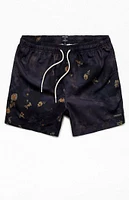 PacSun Mudd Rose 4.5" Swim Trunks