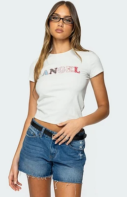 Edikted Angel Patch T-Shirt
