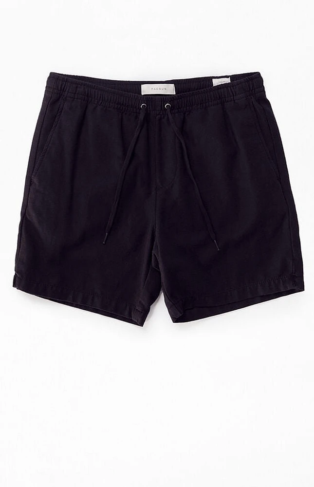 Pacsun Black Cole Slubby Volley Shorts