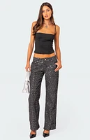 Nyah Sequin Loose Fit Jeans