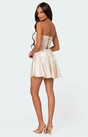 Edikted Athalia Satin Corset Mini Dress