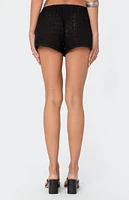 Edikted Jael Eyelet Shorts