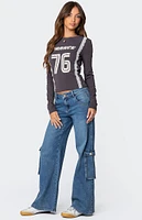 Edikted Lunar Low Rise Cargo Jeans