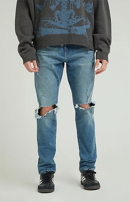 Pacsun Medium Indigo Slim Destroyed Jeans