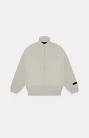 Fear of God Essentials Kids Seal Nylon Fleece Mock Neck Sweatshirt