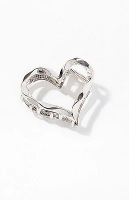 LA Hearts Heart Metal Hair Claw Clip