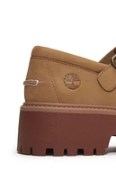 Timberland Women's Beige Nubuck Stone Street Buckle Mary Jane Shoes