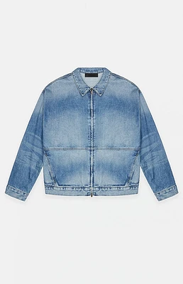 Fear of God Essentials Medium Wash Denim Jacket