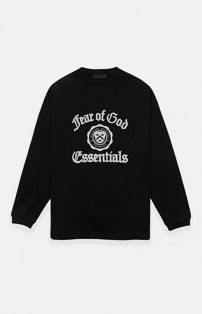 Fear of God Essentials Black Heavy Long Sleeve T-Shirt