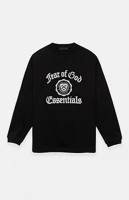 Fear of God Essentials Black Heavy Long Sleeve T-Shirt