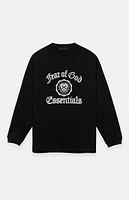 Fear of God Essentials Black Heavy Long Sleeve T-Shirt